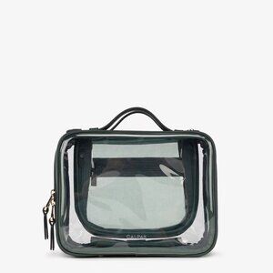 NWT Calpak Medium Clear Cosmetics Case Emerald - Sold Out!
